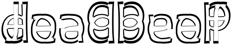 Ambigram for deadbeef in Candara